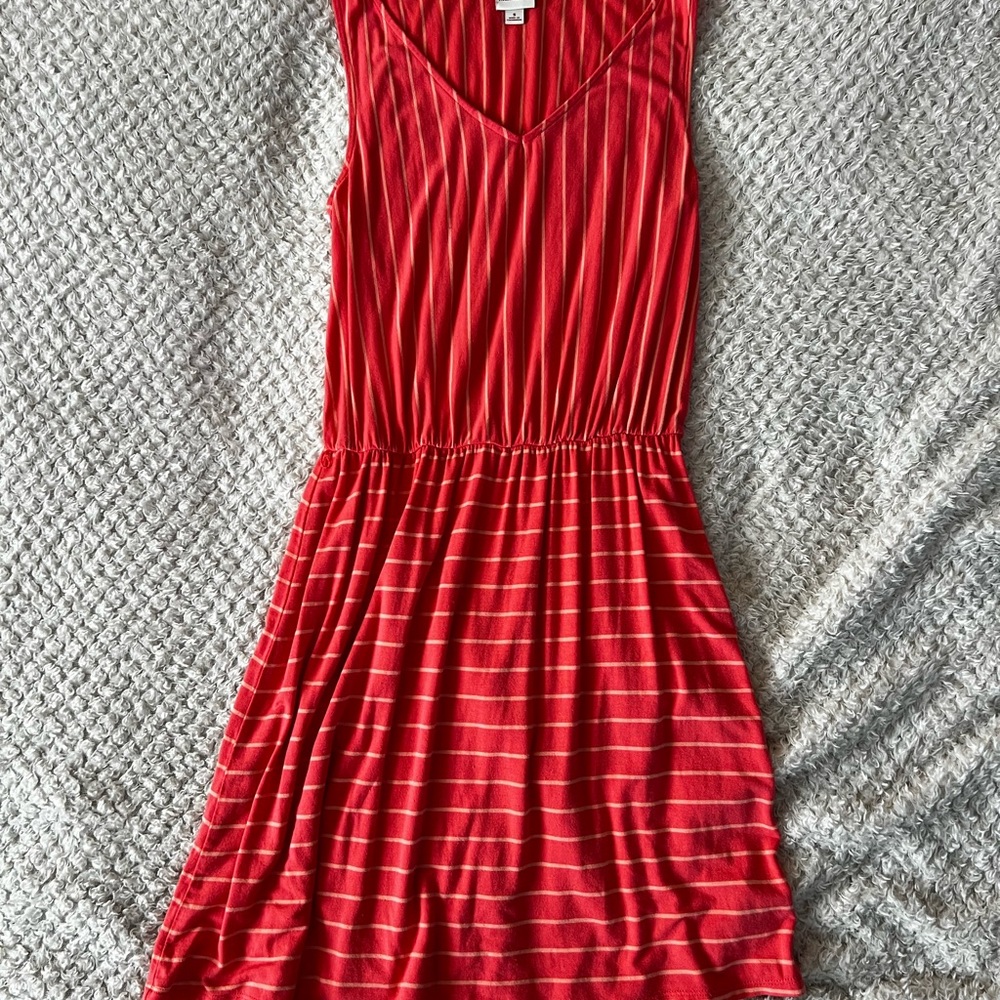 Red Striped Dress